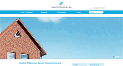 Desktop Screenshot of handwerksbau-ag.de
