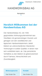 Mobile Screenshot of handwerksbau-ag.de