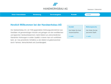 Tablet Screenshot of handwerksbau-ag.de